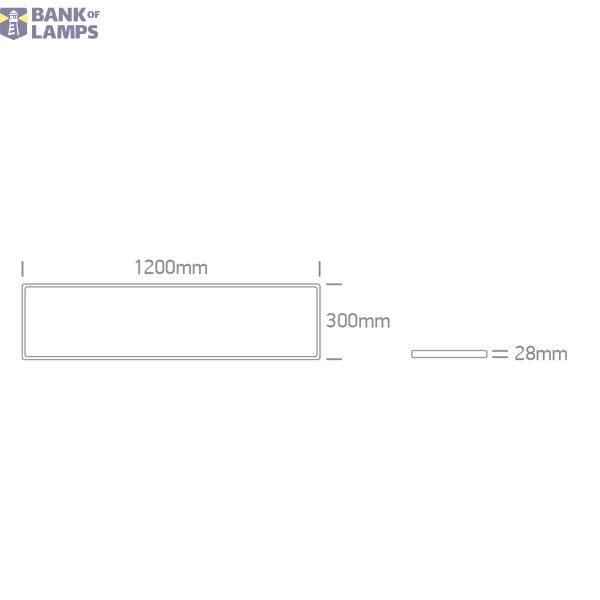 WHITE PLAFO RECTANGULAR 50W CCTV UGR19 230V image 2
