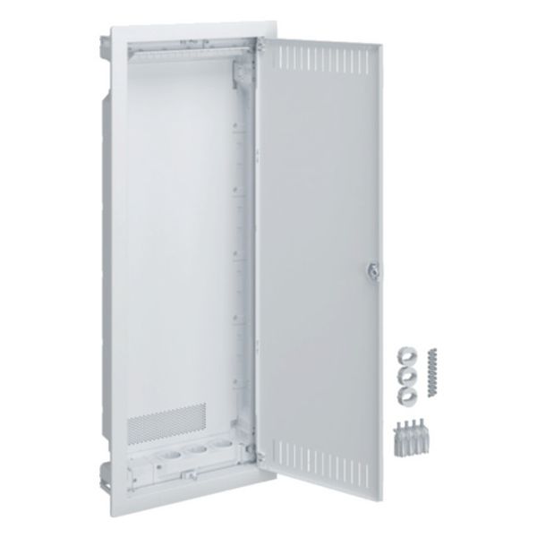 Multimedia distributor for Homeway, hollow wall, 5 rows, slotted sheet steel door image 1