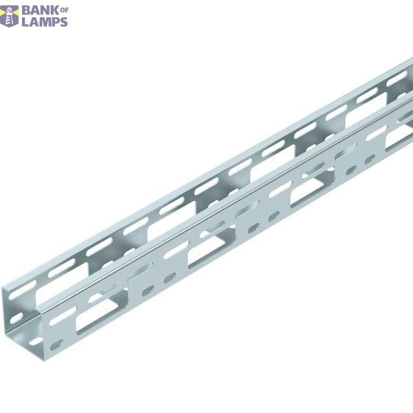 AZ small duct perforated 50x50x3000 Steel PES50 - Polyester/epoxy Pebb image 1