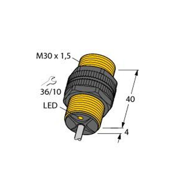 Inductive Sensor With Extended Temperature Range   BI10-P30-Y1X/S97 image 1