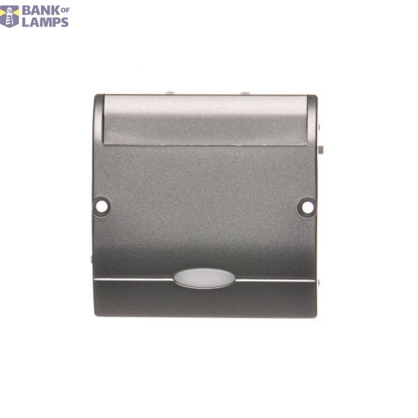Hotel room switch with indicator light, Inox, metallized, 10A, 2A image 1