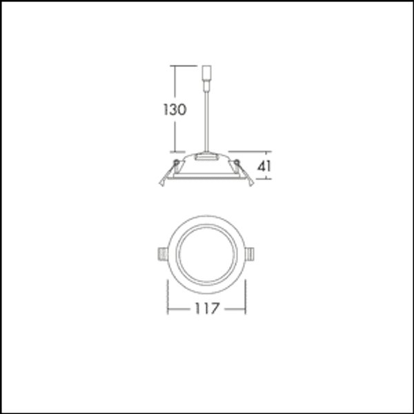 AMY VARIOFLEX 100 700 830/35/40 - Recessed Downlight IP44 image 7