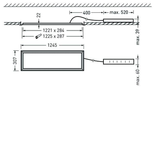 Recessed luminaires Arimo Fit C HCL Diffuser White ETDD8 40W 4200lm Wide reduced glare UGR19 (W19) IK03 3 SDCM 8171862 image 1