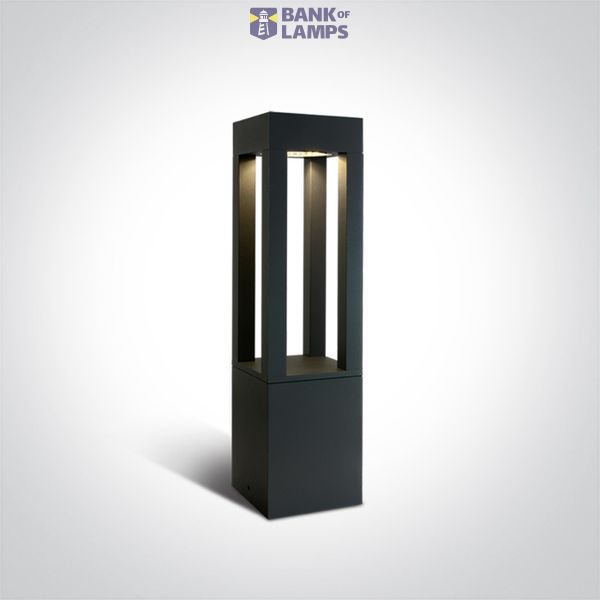 ANTHRACITE LED BOLLARD 60cm 22W WW IP65 230V image 1