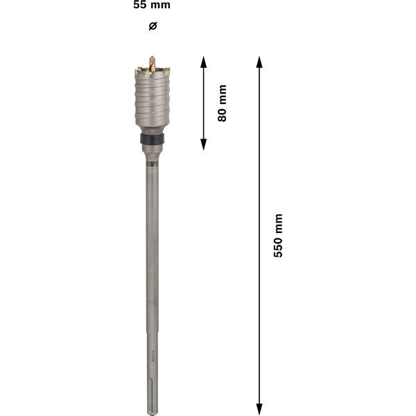 SDS-max-9 core cutter 55 x 80 x 420 mm image 2