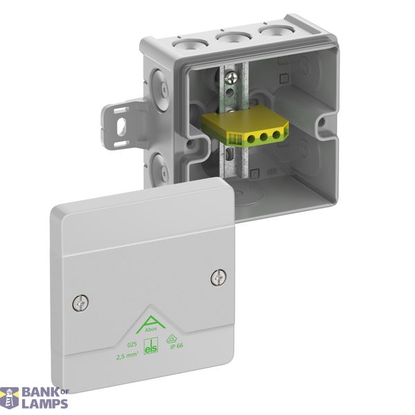 Junction box, Type of protection IP66, max. 2,5², Impact strength IK07, Protection class II, Ui 690V AC, Ui 690V DC, DLG, VDE, Halogen free image 1