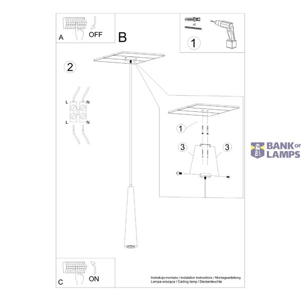 HANGING LAMP SULA 1 NATURAL WOOD GU10 IP20 image 6