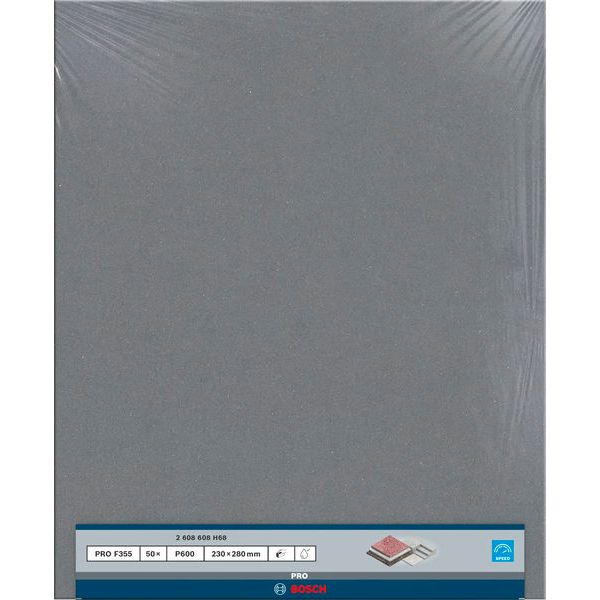 C355 sanding sheet 230 x 280 mm, 600 image 1