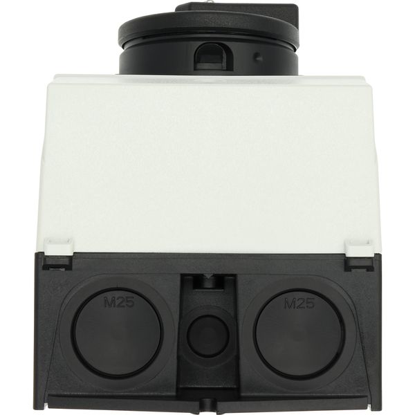 T3-4-8344/I2/SVB-SW Main switch, T3, 32 A, surface mounting, 4 contact unit(s), 8-pole, STOP function, With black rotary handle and locking ring, Lockable in the 0 (Off) image 63