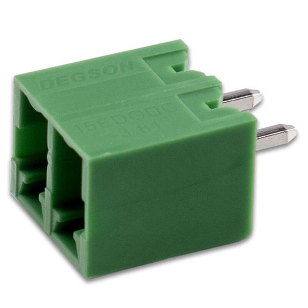 PCB socket 2-pole. 250V/8A image 1