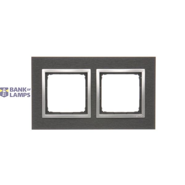 Double frame, metal, Inox yin image 1