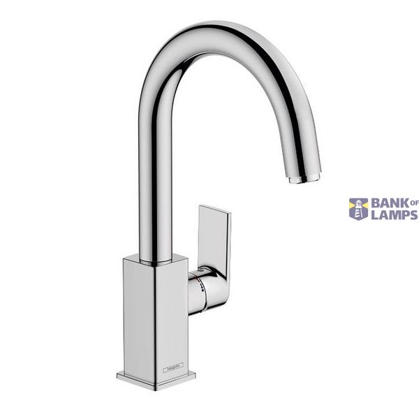 Vernis Shape 210 sink mixer, with swivel spout, with pop-up, chrome image 1