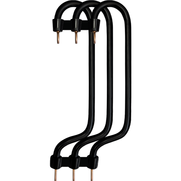 Wiring bridge 10mm2, 3F, 125 mm, black image 1