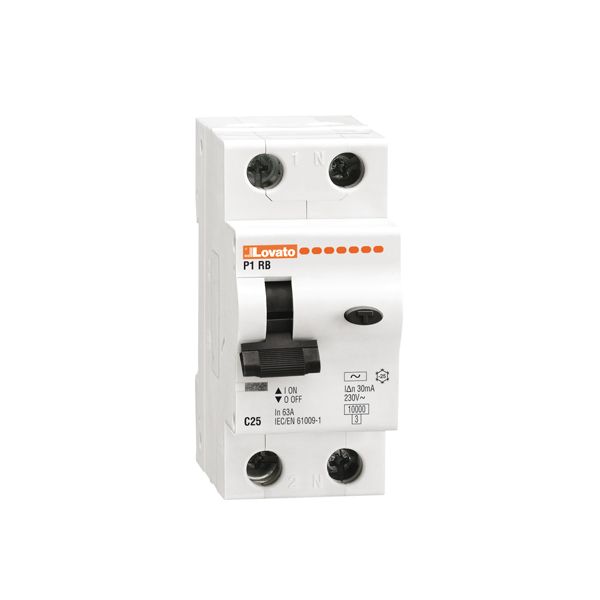 Residual current circuit breaker with overcurrent protection, 10kA. 2 modules, 1P+N - type A, 20A image 1