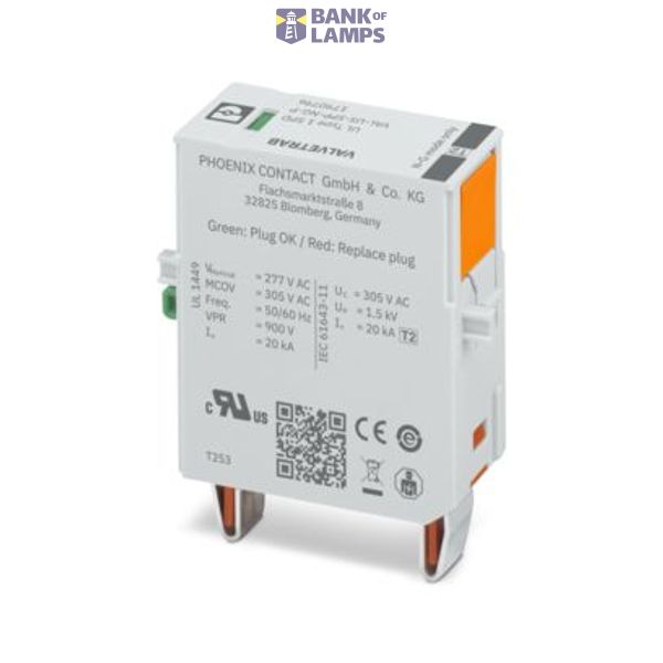 VAL-US-SPP-NG-P - Type 2 surge protection plug image 1