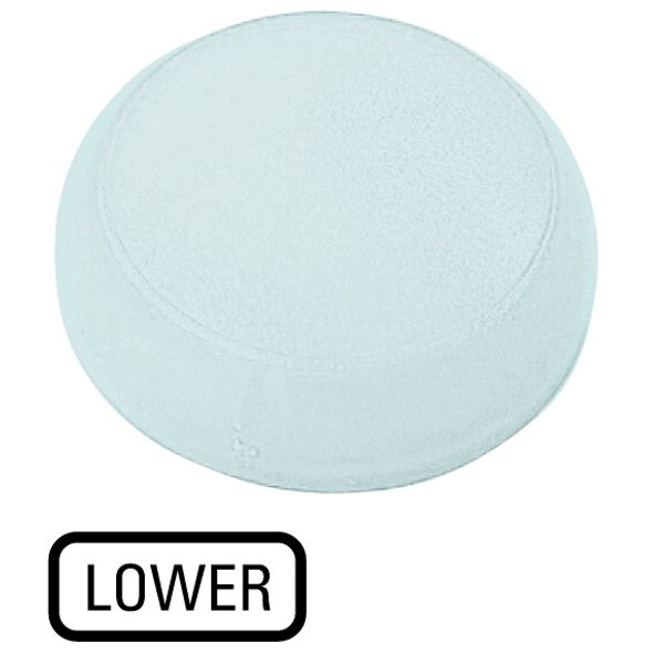 M22-XL-W-GB18 Lens, indicator light white, flush, LOWER image 1