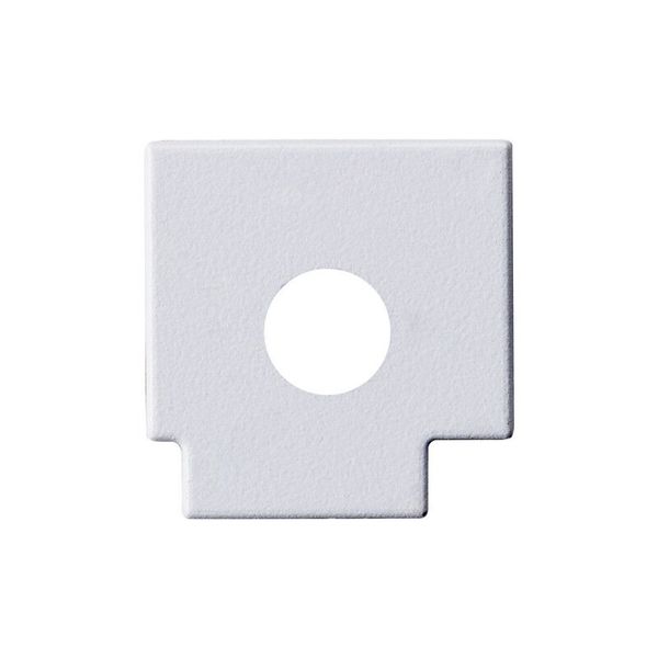 End cap with hole for AM, white color, 1 pc image 1