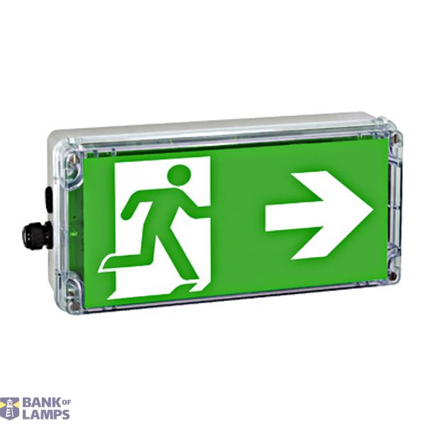 EX-protected emerg.luminaire EXIT 2 zone2/22 LED 230V AC/DC image 1