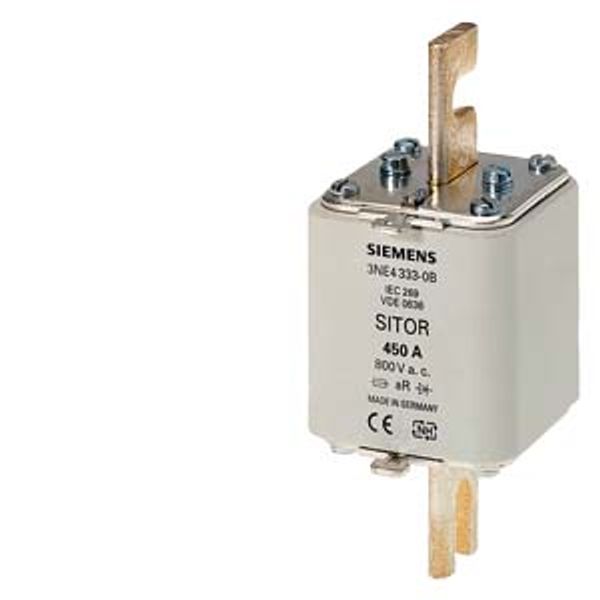 SITOR fuse link, with slotted blade contacts, NH2, In: 550 A, aR image 1