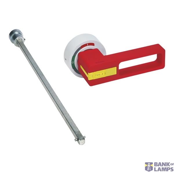 Emergency front remote rotary control (red/yellow) with available depth for DSX for installation on plate image 2
