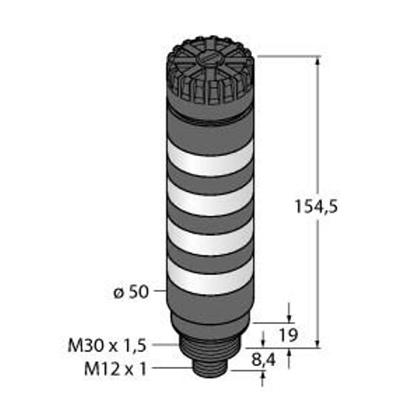 LED Signal Light Tower Light   TL50BLBGYRAQ image 1