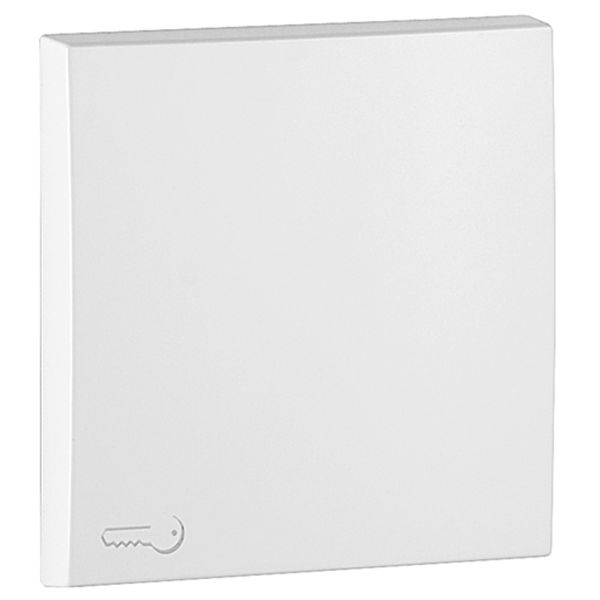 ROCKER F/SWITCHES W/LOCK SYMBOL WHITE image 2