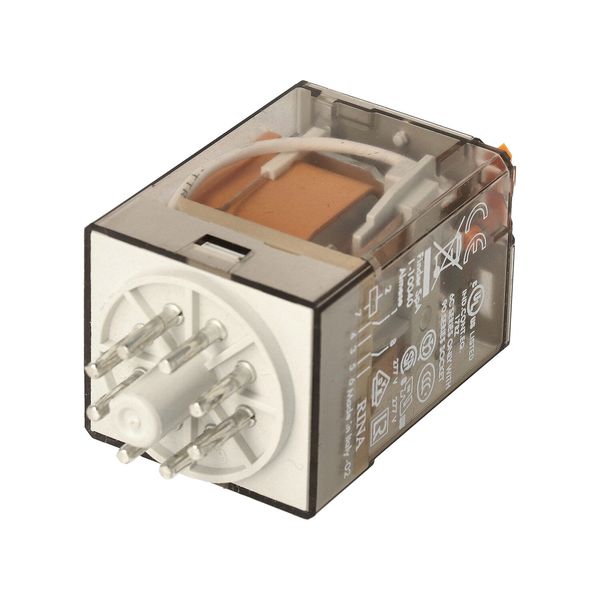 Rel. 2CO 10A/24VAC/Agni/Test button/LED (60.12.8.024.0050) image 4