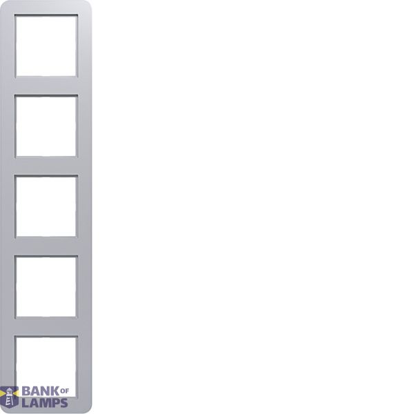 Cover frame 5-way, C.1, titanium image 1