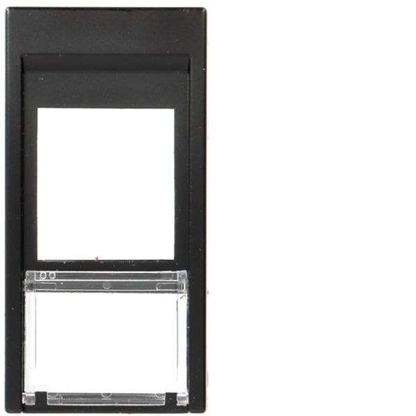 Keystone data socket support, black, 1M image 1