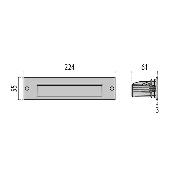 Insert+1 6W 3000K Gray Relamping Kit image 3
