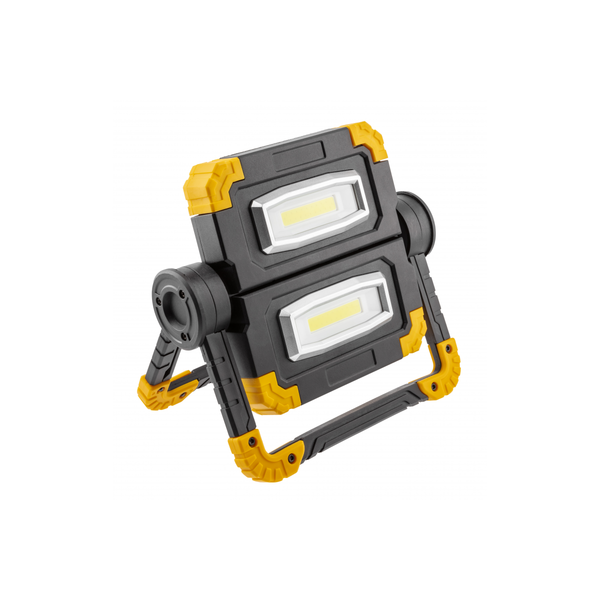 LED floodlight with rechargeable battery WORKY, 2x10 W COB, 1200 lm, 6400K, 5V/1A, USB-C, IP44 image 1