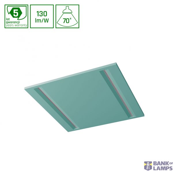 ALGINE LINE PANEL 21W NW 230V 70DEG IP20 IK06 600x600x40mm RAL6033 UGR image 1