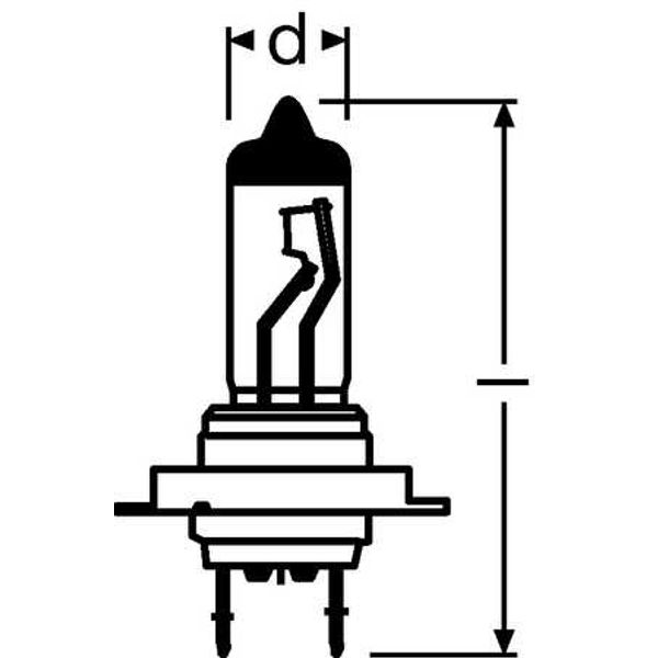 64215-01B 70W 24V PX26D 10XBLI1DK  OSRAM image 2