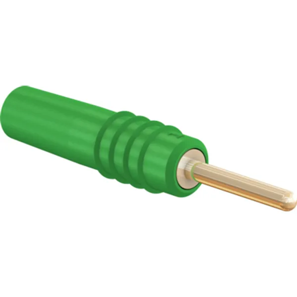 1 mm plug, solder connection, 0.25 mm², green, 22.2602-25 image 1