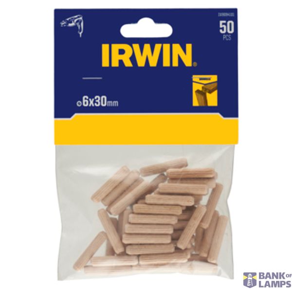 Wooden Dowels, 6x30mm, x50 image 1