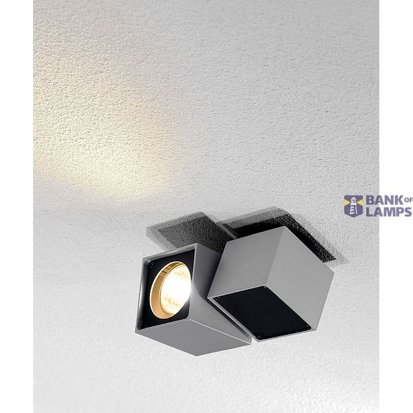 ALTRA DICE SPOT 1 ceiling lamp GU10 max 50W silvergrey/black image 1