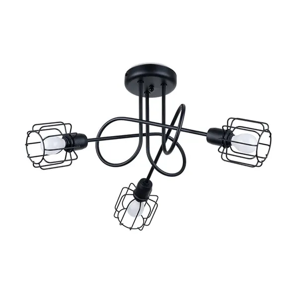 BELUCI CHANDELIER 3S BLACK E14 3X40 IP20 image 1