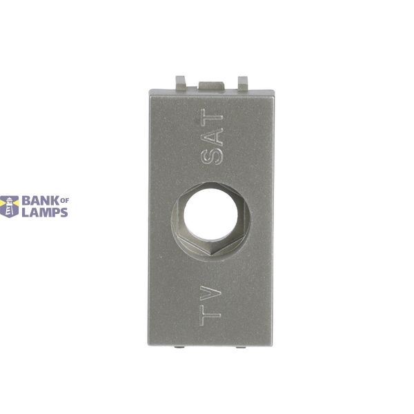 TV outlet cover plate - 1M - Champagne image 1