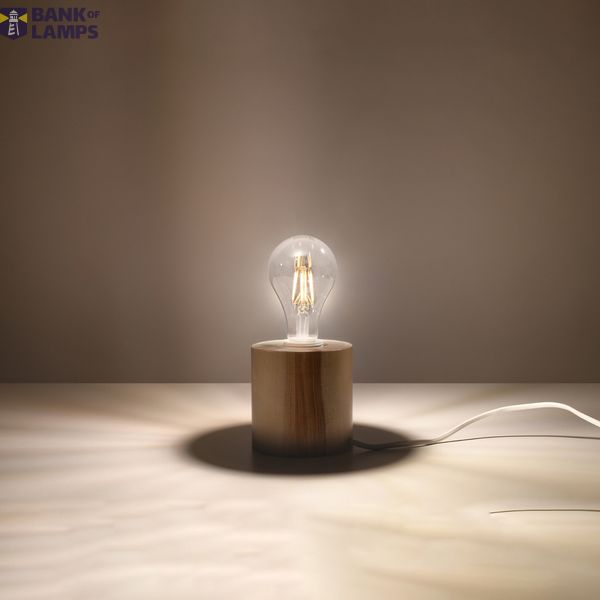 SALGADO DESK LAMP NATURAL WOOD E27 1X60W IP20 image 6