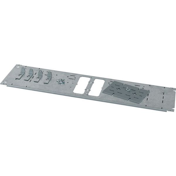 XMN240808-BF-2 Mounting plate for  W=800 mm, 2xNZM2, vertical image 4