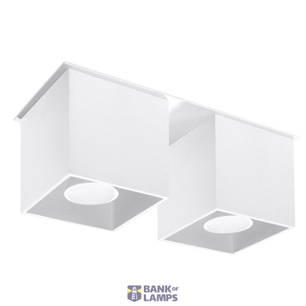 SPOT QUAD 2 WHITE GU10 2X40W IP20 image 2