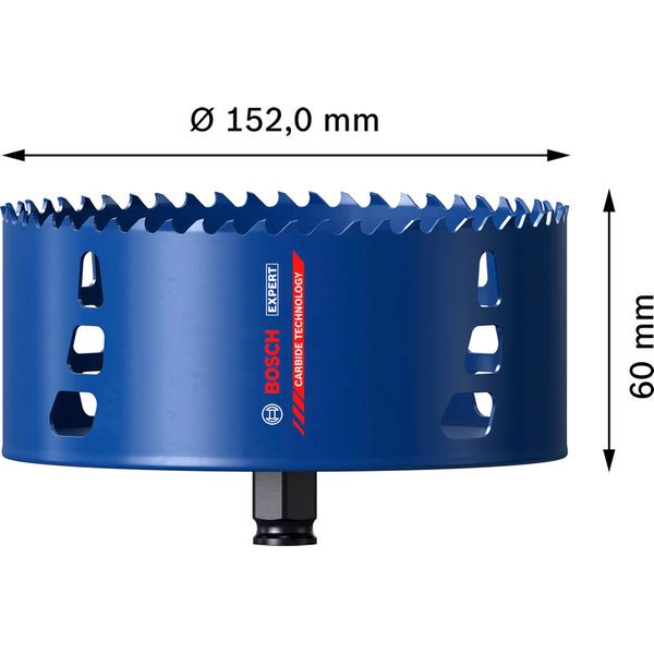 EXPERT Tough Material Hole Saw 152 mm image 2