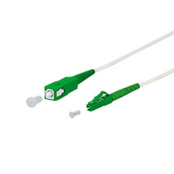 OpDAT patch cord SC-S APC/LC-S APC OS2, white, 0.5 m image 3