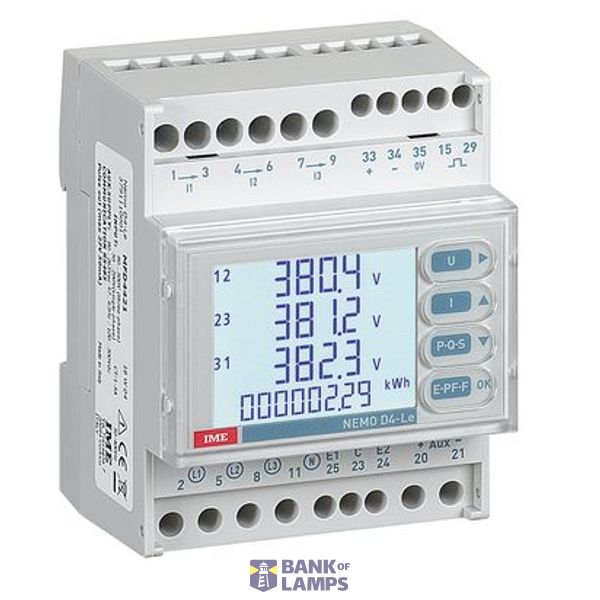 Nemo D4-Le - Multifunction for LV application with active (cl.0.5)/reactive (cl.1) energy metering on 4 quadrants image 1
