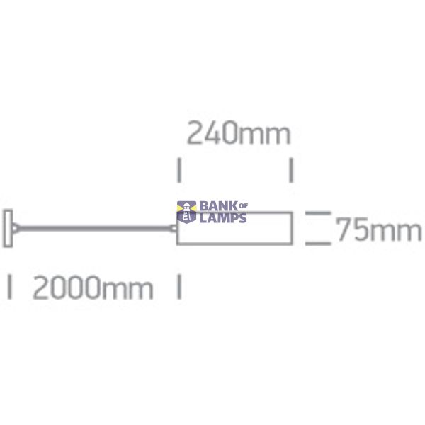 WHITE PENDANT GU10 10W DARK LIGHT image 3