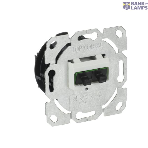 0244/22-500 Optical Inserts LC-Quad 2gang silve Optical fibre image 2