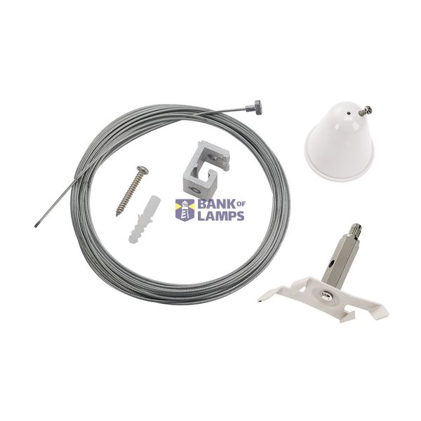 Wire cable suspension set  for S-TRACK 3-circuit track, 5m image 1