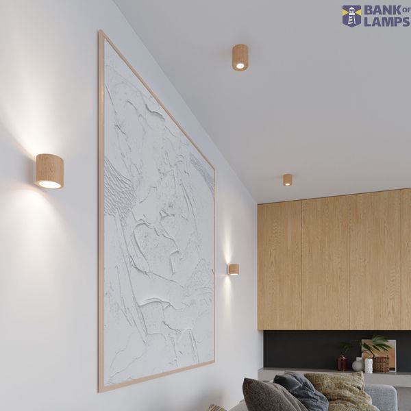 SPOT ORBIS NATURAL WOOD GU10 1X40W IP20 image 5