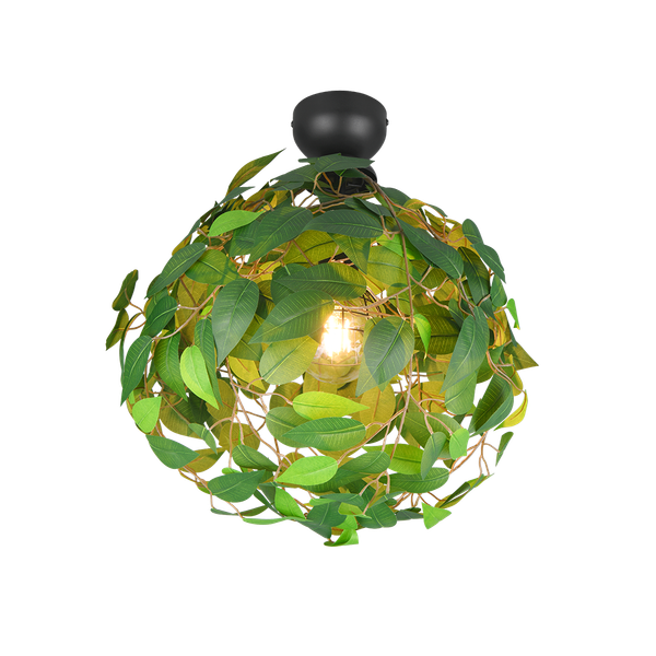 Leavy ceiling lamp 38 cm E27 green image 1