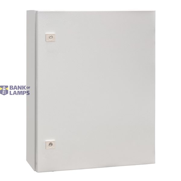 Wall-mounted enclosure 1 door IP65 H=600 W=500 D=155 mm image 1
